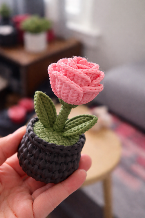 3D Printed Crochet Roses